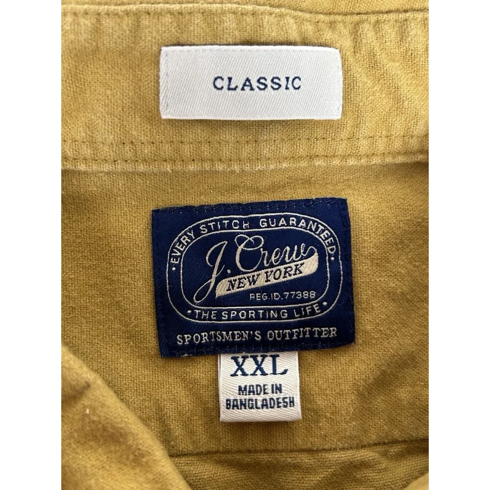 J.Crew New York Sportsmen's Outfitter outdoors classic cotton flannel Sz XXL